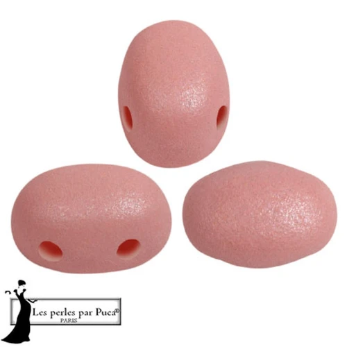 Cuentas de cristal Samos® by Puca® 5x7 mm - Vogue Rose Nude Mat x10g