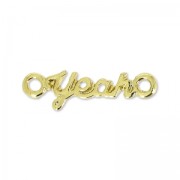 Separador 2 anillos Made by Me Yeah 20 x 5.5 mm dorado|raw }}