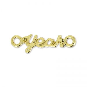 Separador 2 anillos Made by Me Yeah 20 x 5.5 mm dorado