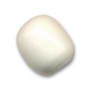 Perlas tubo oval 12x10 mm - Blanco hueso x5
