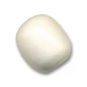 Perlas tubo oval 12x10 mm - Blanco hueso x5