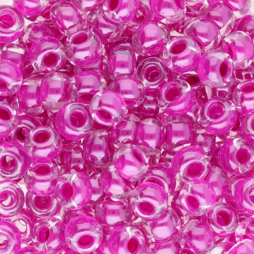 Rocalla Miyuki 6/0 209 - Cristal Forrado Fucsia x8g