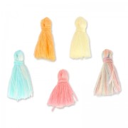 Surtito de 5 pompon de algodón Made by Me 17 mm Sorbet