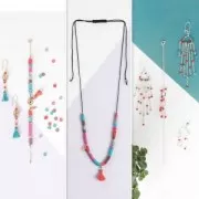 Surtido de 5 dijes plumas Made by Me 17 mm Sorbet