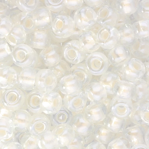 Rocalla Miyuki 6/0 4601 - Efecto Perlado Blanco x8g