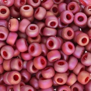 Rocalla Miyuki 6/0 4696 - Esmaltado opaco Rojo Oscuro Mate AB x8g