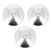 Casquillas lisos 10 mm plateado x8|raw }}