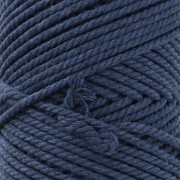 Bobina de cordón de algodón para macramé de 2 mm - Indigo x100m
