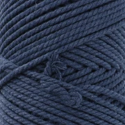 Bobina de cordón de algodón para macramé de 2 mm - Indigo x100m