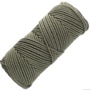 Bobina de cordón de algodón para macramé de 2 mm - Caqui x100m