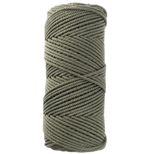 Bobina de cordón de algodón para macramé de 2 mm - Caqui x100m