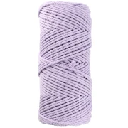 Bobine de cordon en coton pour macramé 2 mm - Mauve x100m