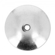 Casquillas lisos 15 mm plateado x6|raw }}