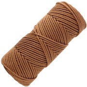 Bobina de cordón de algodón para macramé de 2 mm - Mocca x100m