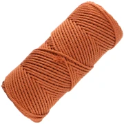 terracota - Bobina de cordón de algodón para macramé de 2 mm - Terracota x100m Bobina de cordón de algodón para macramé de 2 mm - Terracota x100m