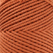 Bobina de cordón de algodón para macramé de 2 mm - Terracota x100m