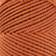 Bobina de cordón de algodón para macramé de 2 mm - Terracota x100m