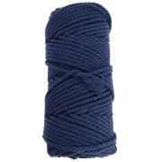 Bobina de cordón de macramé de algodón 3 mm - Indigo x50m|raw }}