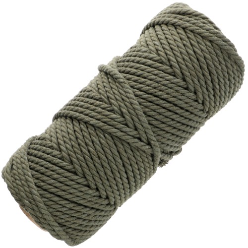 Bobina de cordón de algodón para macramé de 3 mm - Caqui x100m