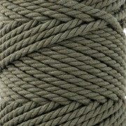 Bobina de cordón de algodón para macramé de 3 mm - Caqui x100m