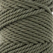 Bobina de cordón de algodón para macramé de 3 mm - Caqui x100m