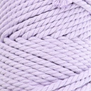 Bobina de cordón de algodón para macramé de 3 mm - Malva x50m