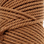 Bobina de cordón de algodón para macramé 3 mm - Mocca x50m
