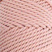 Bobina de cordón de algodón para macramé de 3 mm - Nude x50m