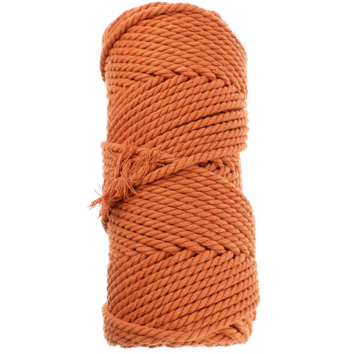 Bobina de cordón de macramé de algodón 3 mm - Terracota x50m