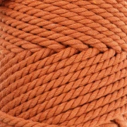 Bobina de cordón de macramé de algodón 3 mm - Terracota x50m