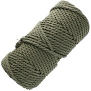 Bobina de cordón de algodón para macramé de 5 mm - Caqui x50m|raw }}
