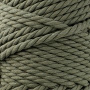 Bobina de cordón de algodón para macramé de 5 mm - Caqui x50m
