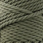 Bobina de cordón de algodón para macramé de 5 mm - Caqui x50m