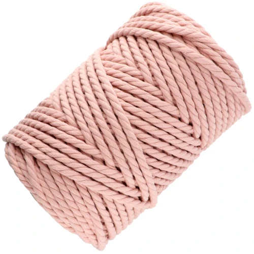 Bobina de cordón de algodón para macramé de 5 mm - Nude x50m