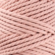 Bobina de cordón de algodón para macramé de 5 mm - Nude x50m