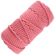 Bobina de cordón de algodón para macramé de 5 mm - Rosa viejo x50m|raw }}