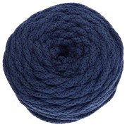 Bobina de cordón de algodón para macramé Cotton Air 5 mm - Indigo x50m