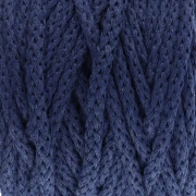 Bobina de cordón de algodón para macramé Cotton Air 5 mm - Indigo x50m