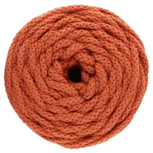 Bobina de cordón de algodón para macramé Cotton Air 5 mm - Terracota x50m