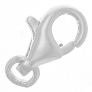 Cierre mosquetón de 9 mm con anillo abierto de Plata 925 x1|raw }}