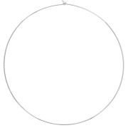 Gargantilla rígida de 1,6 mm con Cierre de bola - Plateado x15cm