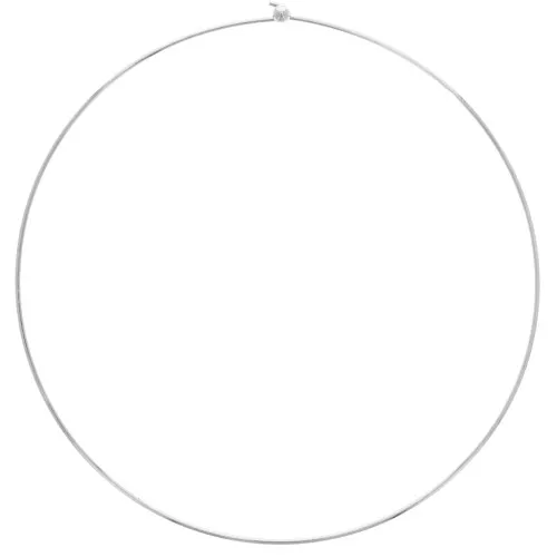 Gargantilla rígida de 1,6 mm con Cierre de bola - Plateado x15cm