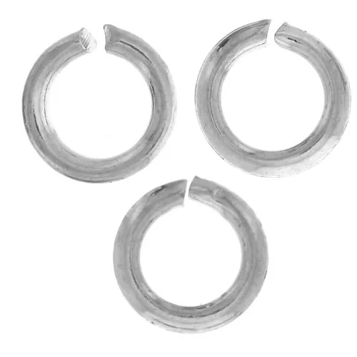 Anillas abiertas 4x0,7 mm - Plateado x50