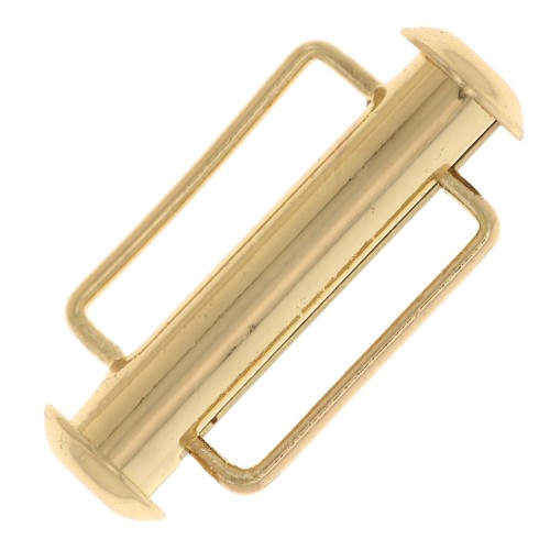 Cierre deslizante para tejer cuentas de 21,5 mm - Dorado x1