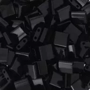 Cuentas Miyuki Tila 5x5x1,9 mm TL-401 - Negro x100 g