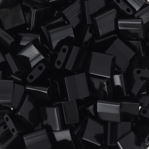 Cuentas Miyuki Tila 5x5x1,9 mm TL-401 - Negro x100 g