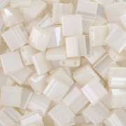 Cuentas Miyuki Tila 5x5x1,9 mm TL-592 Marfil Antiguo Perla de Ceilán x100 g