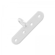 Terminal 4 filas 18.5x8 mm de Plata 925 x1|raw }}