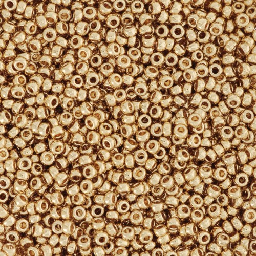 Rocalla Miyuki 15/0 193 - 24kt Gold Plated x 50 g
