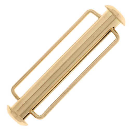 Cierre deslizante para tejer cuentas de 31,5 mm - Dorado x1